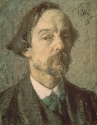 Selbstporträt, 1910 von Sergei Vasilievich Malyutin